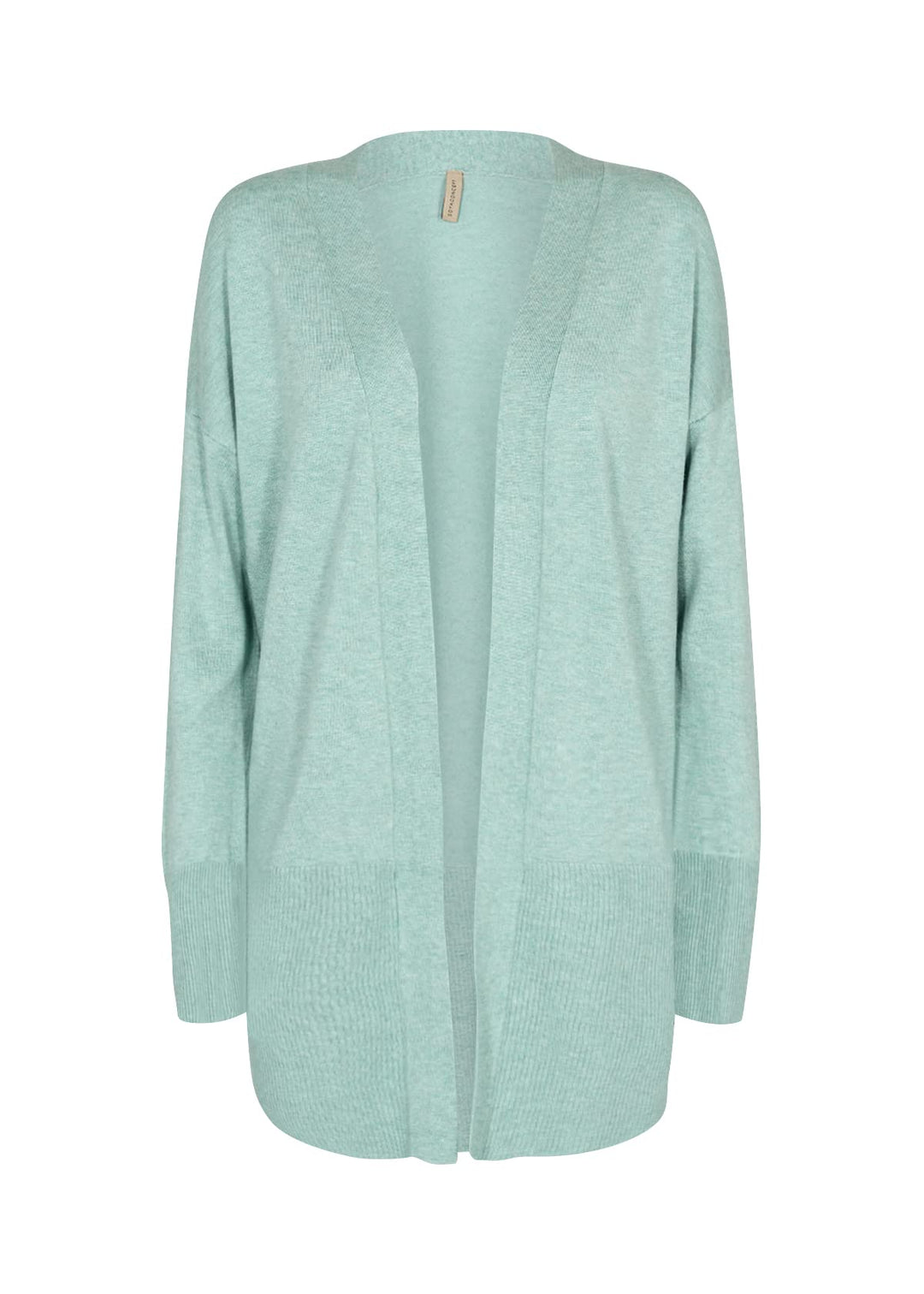 SOYACONCEPT Womens SC-Dollie 523 Long Open Front Knit Cardigan Strickjacke, Green Haze Melange, S