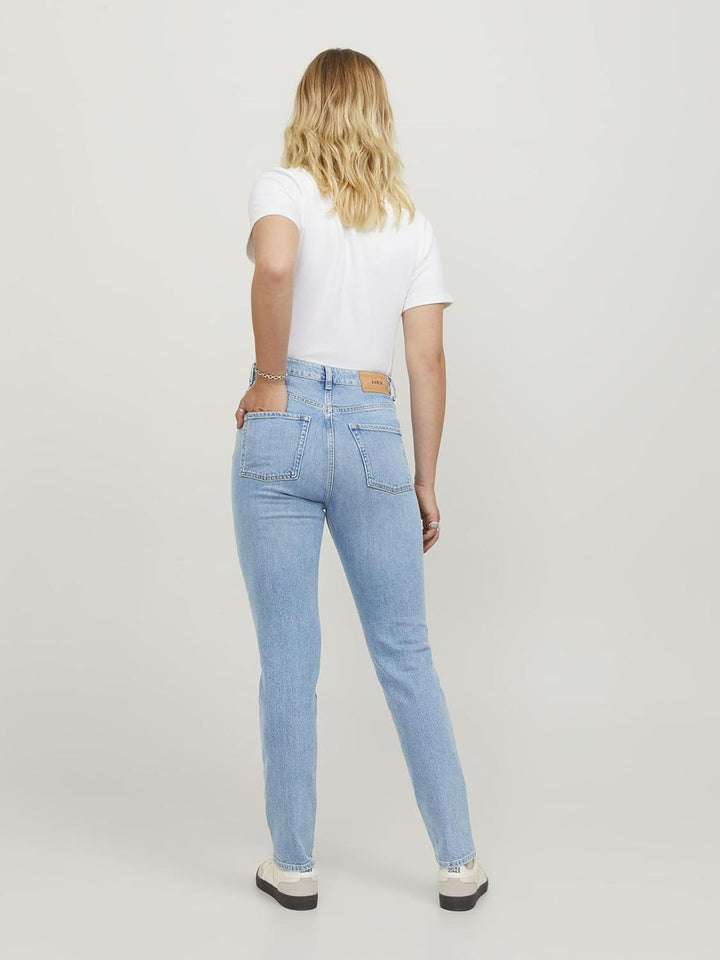 JACK & JONES Female Slim Fit Jeans JXBERLIN Slim HW RC2009 27W / 30L Light Blue Denim, 27W / 30L Lig