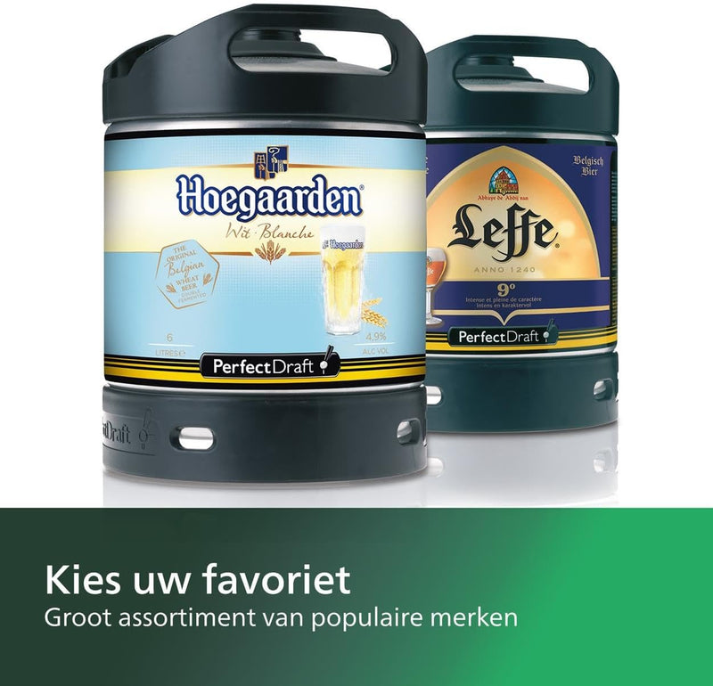Philips PerfectDraft - Bierzapfmaschine, 6-Liter-Fässer, 30 Tage Bier, 3 °C LCD-Display, 70 W Leistu