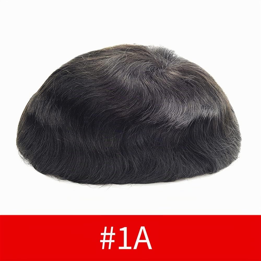 Lordhair Perücke Männer,Realität Toupet,0,06 mm Alle V-Looped Dünnes,Haarfreestyle,Natürlich eng anl
