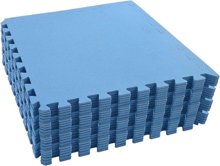 vidaXL 24x Bodenmatte 8,64 m² EVA-Schaum Blau Schutzmatten Puzzlematten Bodenschutzmatten Sportmatte