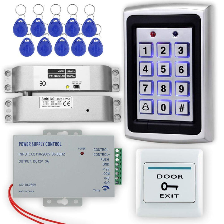 LIBO Voll Zugriffs Kontroll System Metall RFID Zugriffs Kontroll Tastatur 1000 Benutzer DC12V Elektr