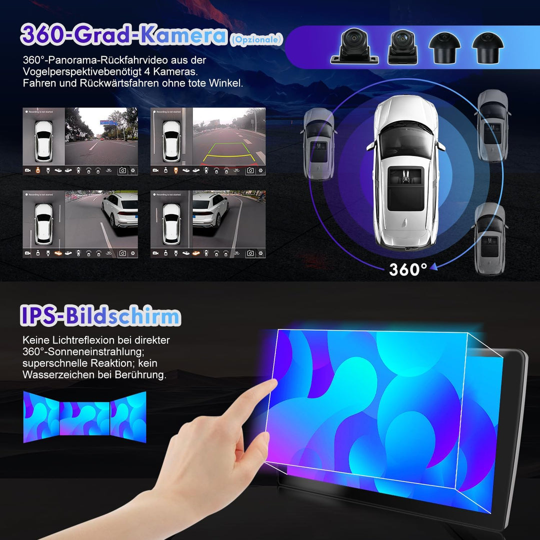 Doppel-DIN Android 12 Autoradio für Skoda Fabia 3 (2015–2019), DSP + Carplay, unterstützt DAB + WLAN