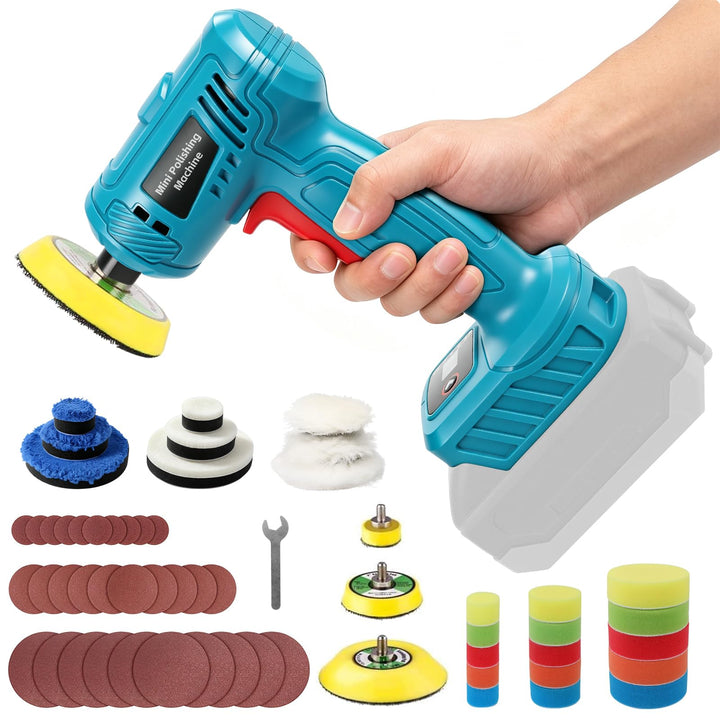 Mini Akku Poliermaschine Kompatibel mit Makita 18V Polierer | Kleine Schleifmaschine mit 25/50/75mm