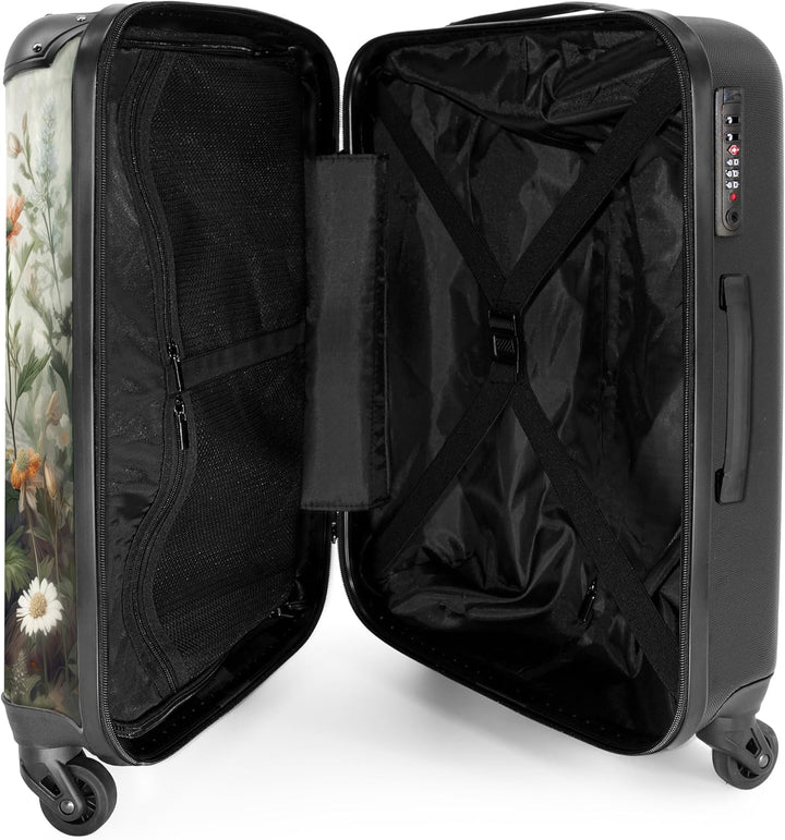 Koffer Mittelgross 67x43x25 cm Hartschalenkoffer L Trolley Rollkoffer 4 Rollen Leicht Hartschale Mit