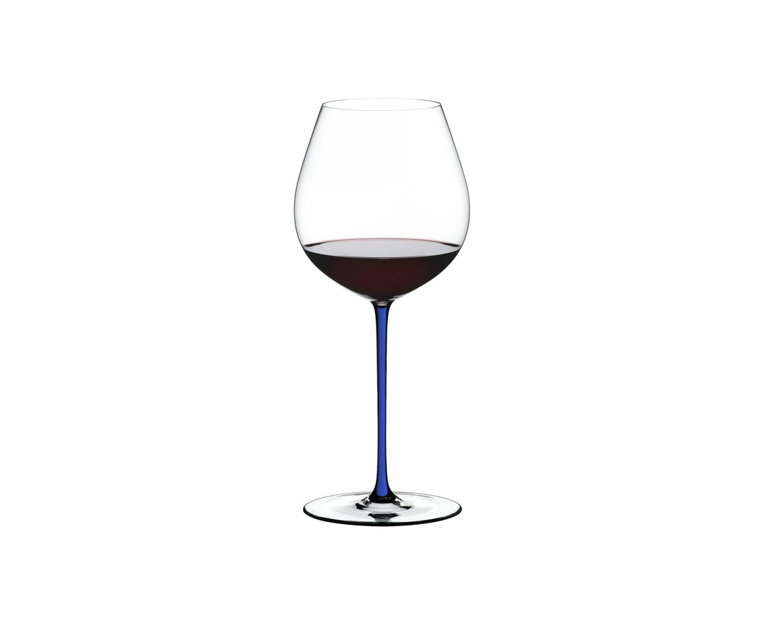 Riedel Fatto A Mano Old World Pinot Noir Weinglas, Blau Pinot Noir Blau, Pinot Noir Blau