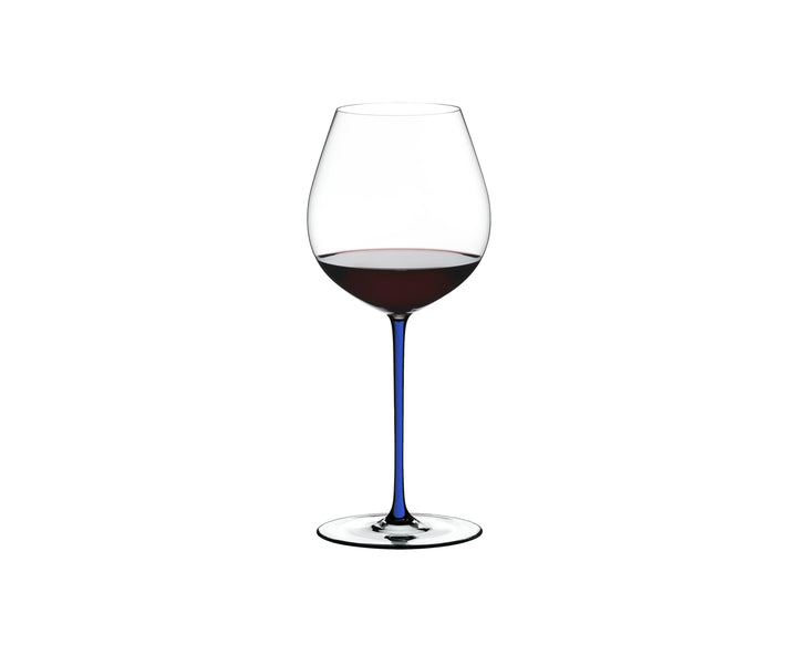 Riedel Fatto A Mano Old World Pinot Noir Weinglas, Blau Pinot Noir Blau, Pinot Noir Blau