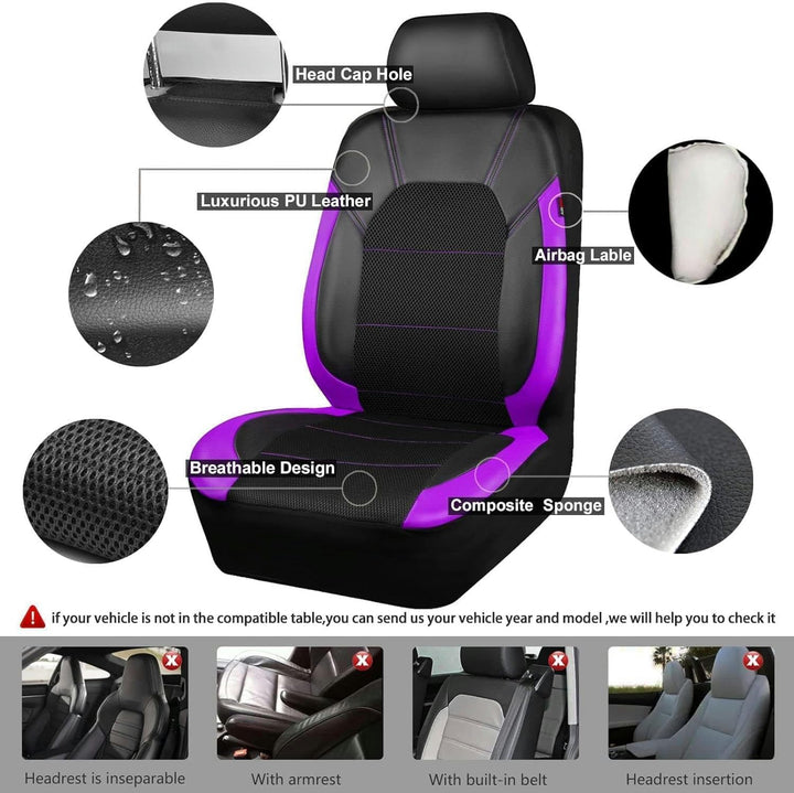 Auto Sitzbezüge Komplett Set für Ford Focus St Mk4 Focus Mk2 S Focus MK2 MK3 MK4 Focus MK2 2000-2024