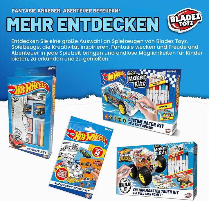 Bladez Monster Trucks Maker Kitz mit Markern, Monster Truck