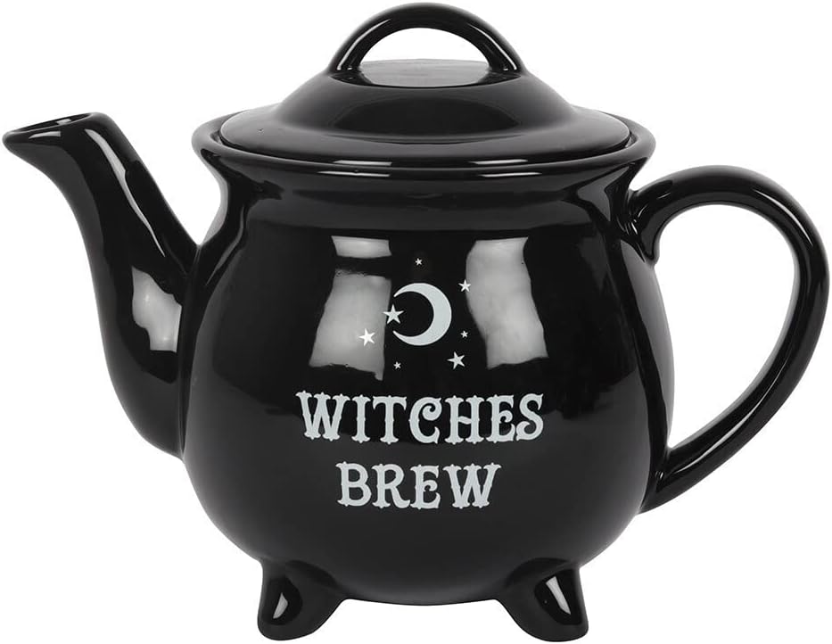 Something Different Teekanne und Tasse Witches Brew Tea set Schwarz