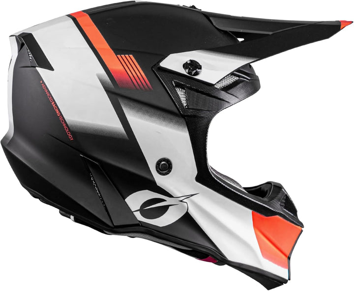O'NEAL 10SRS Hyperlite Helm, Black/Neon Yellow