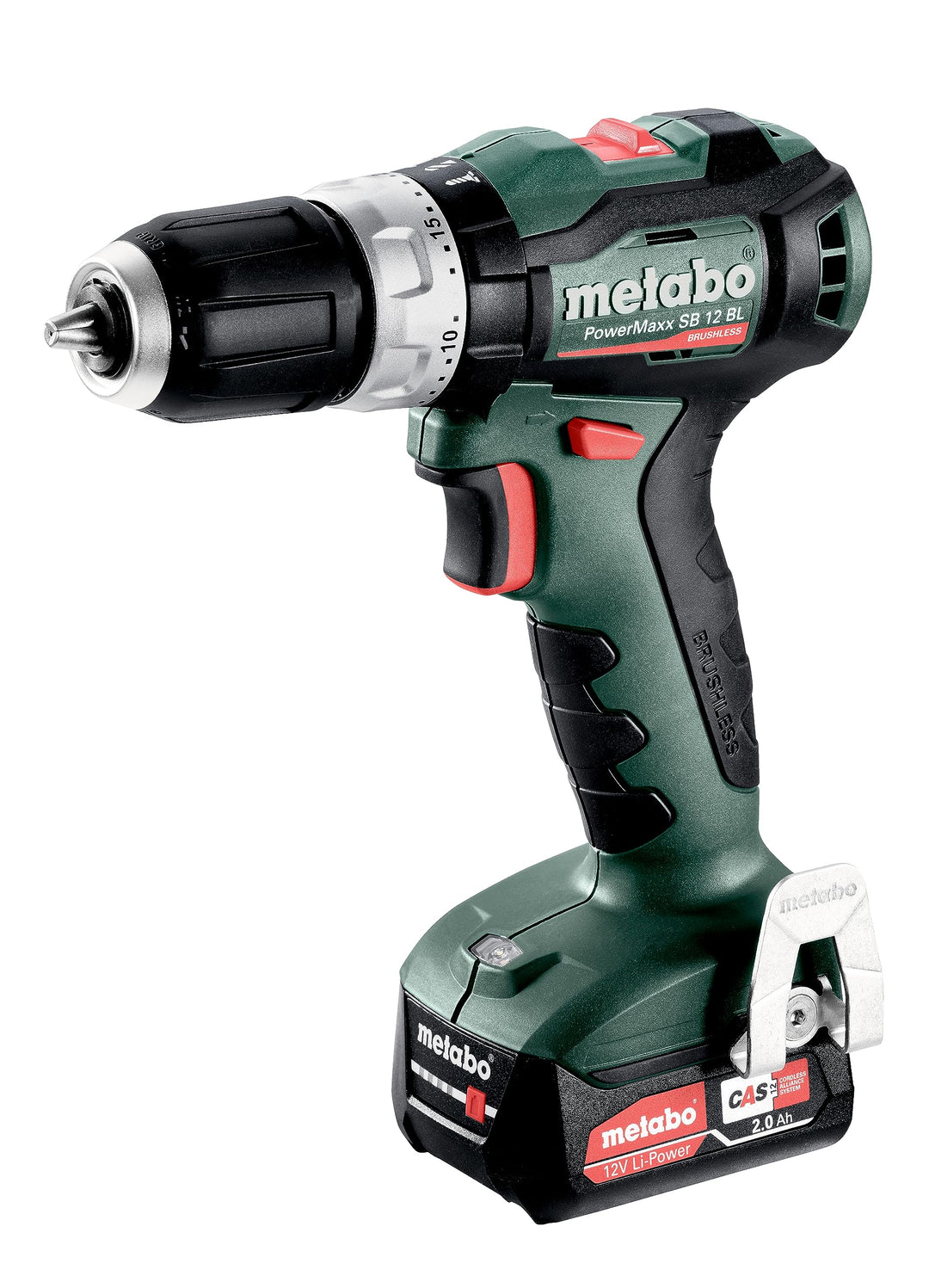 Metabo PowerMaxx SB 12 BL Akku-Schlagbohrschrauber (12V 2x2Ah Li-Power- Ladegerät SC 30- metaBOX 118