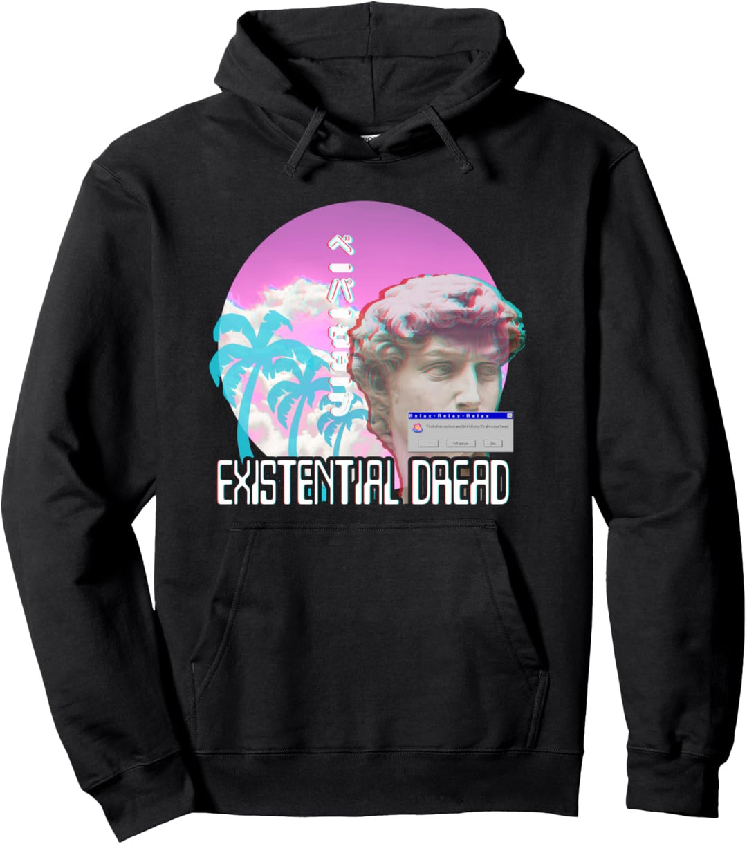Existenzielle Angst Vaporwave Harajuku Streetwear Pullover Hoodie