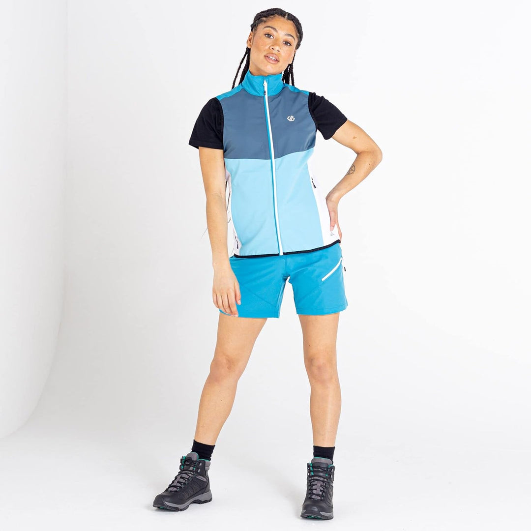 Dare2b Damen Duplicity Ii Vest Jacke 32 Crystal Seas / Orion Grey / Capri Blue, 32 Crystal Seas / Or
