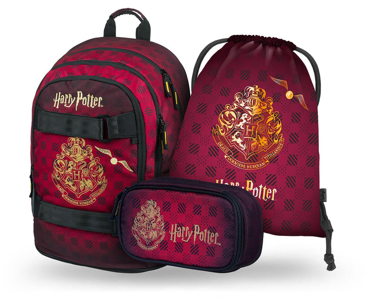 Baagl Schulrucksack Set Jungen Mädchen 3 Teilig, Schultasche ab 3. Klasse, Grundschule Ranzen mit Br