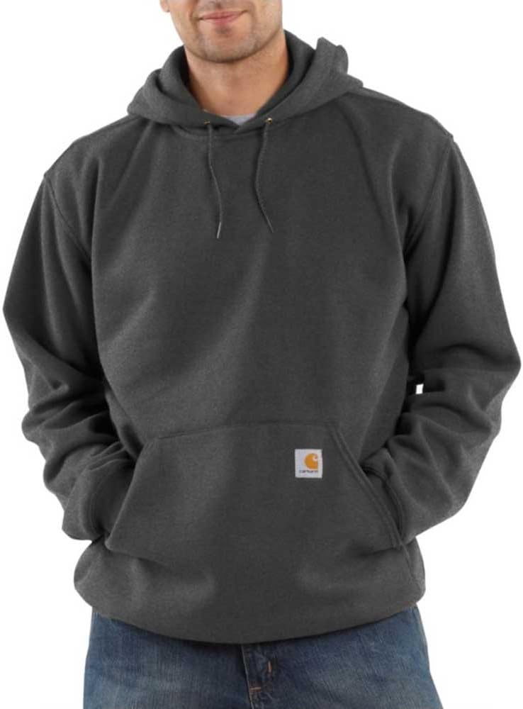Carhartt K121 Midweight Hooded Sweatshirt L Charcoal Heather, L Charcoal Heather