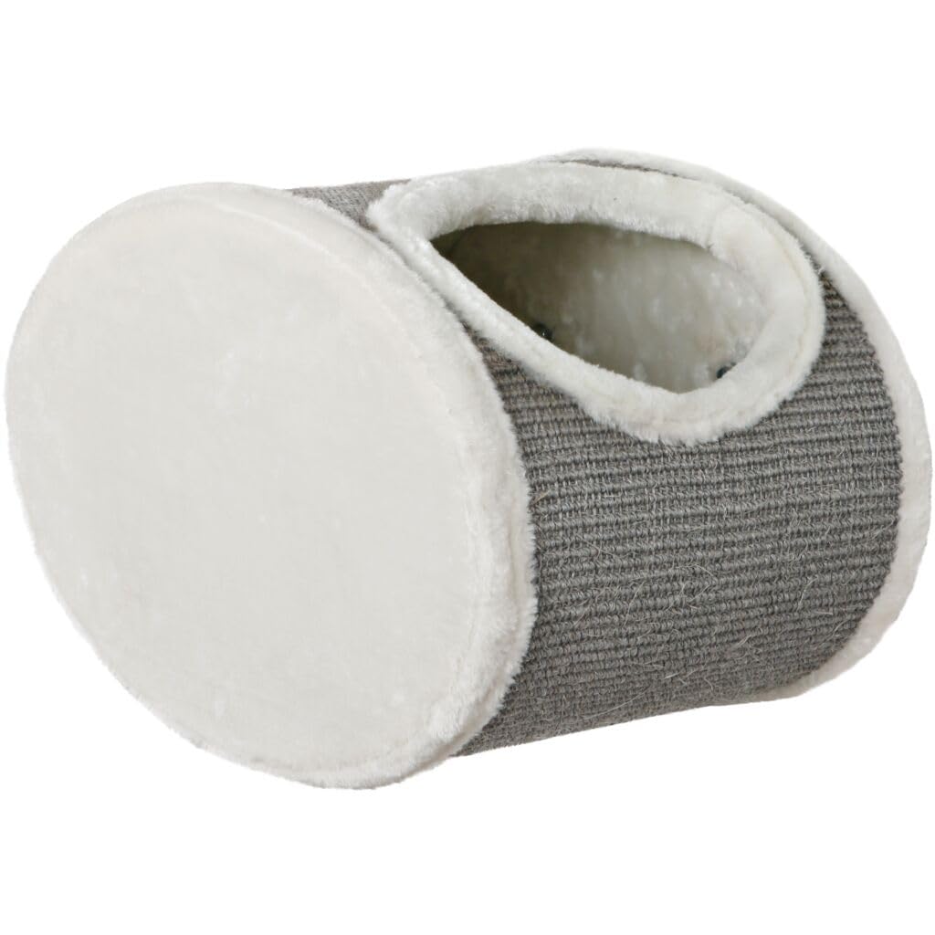 Trixie 49921 Kuschelhöhle zur Wandmontage, 42 × 29 × 28 cm, weiss/grau