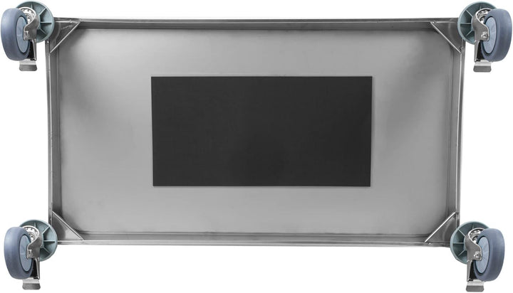 Mahlzeit Edelstahl Servierwagen mit 3 Etagen | 101,5 x 95 x 48,5 cm | Servicewagen mit Rollen und Fe
