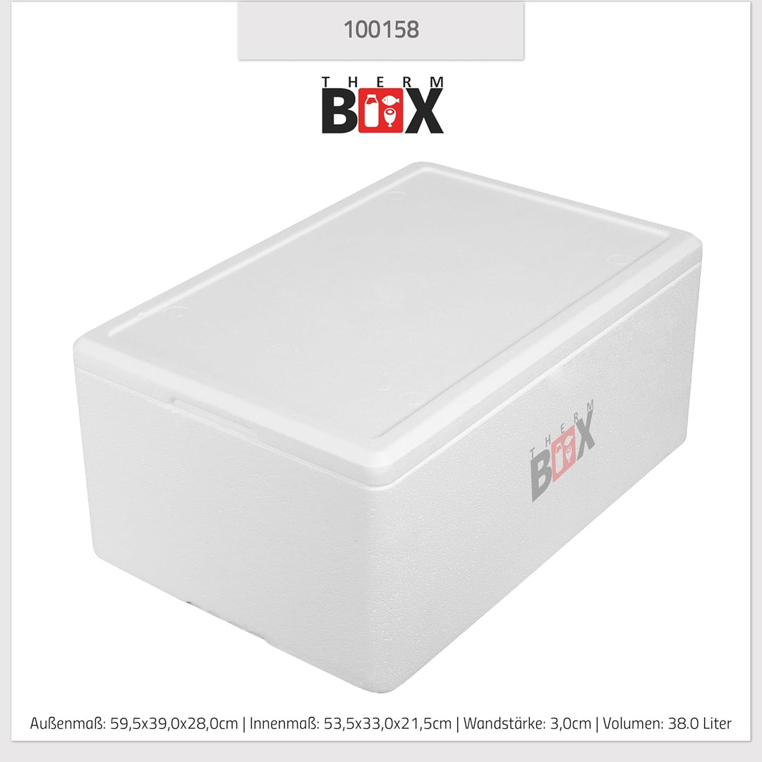 THERM BOX Styroporbox 24L bis 45L Verschiedene Grössen Isolierbox Thermobox Kühlbox Warmhaltebox Wie
