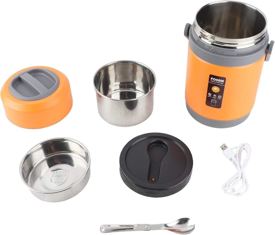 Hot Pot Electric mit Dampfer, 2L -Ramenkocher, Elektro -Topf für Pasta, Shabu Shabu, Haferflocken, S