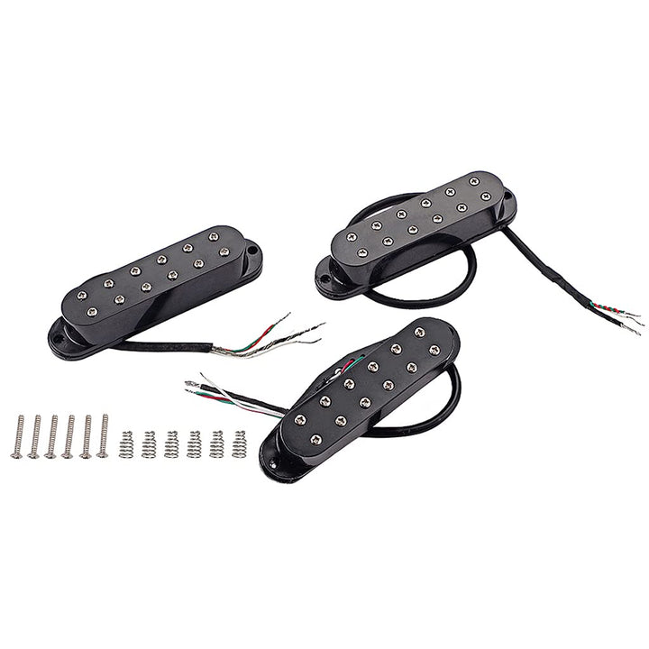 Alnicov Mini-Humbucker-Tonabnehmer für Gitarre, Hals, Mittelsteg, SSS-Tonabnehmer, Set für Stratocas
