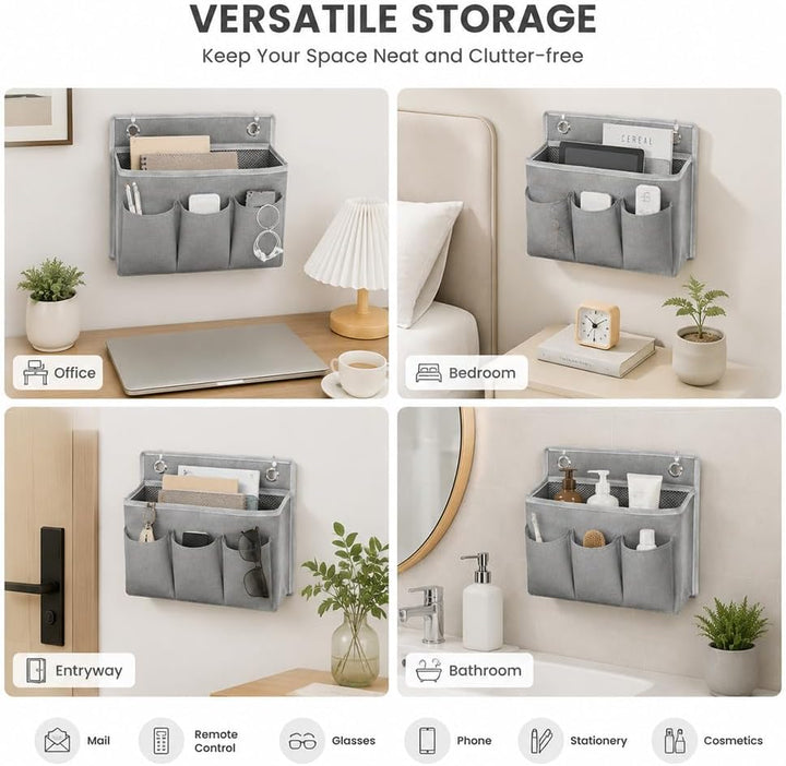 Hängeorganizer 2er Set mit Mesh-Fach und 3 Taschen