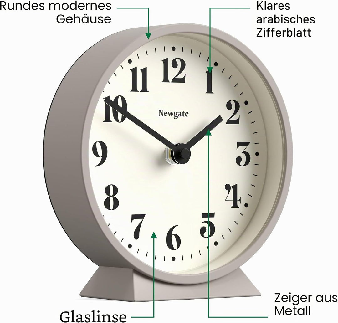 NEWGATE® Theatre kaminuhr | Moderner klassischer runder Design | Stein | Zeitgenössischer Stil für S