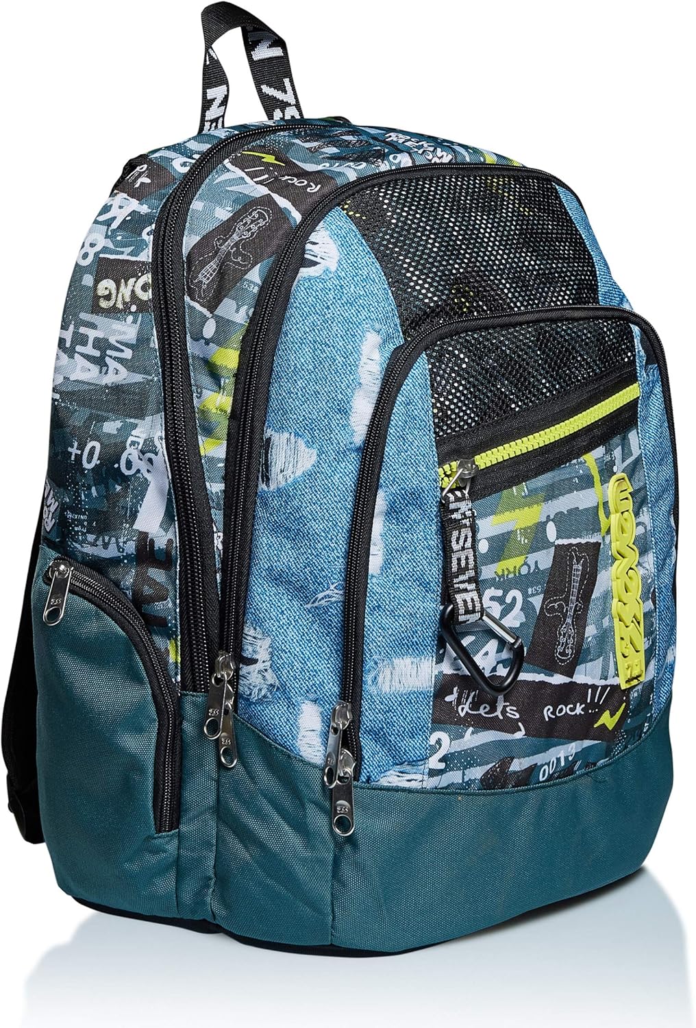 Seven Rucksack, Backpack für Schule, Uni & Freizeit, Geräumige Schultasche für Teenager, Mädchen, Ju