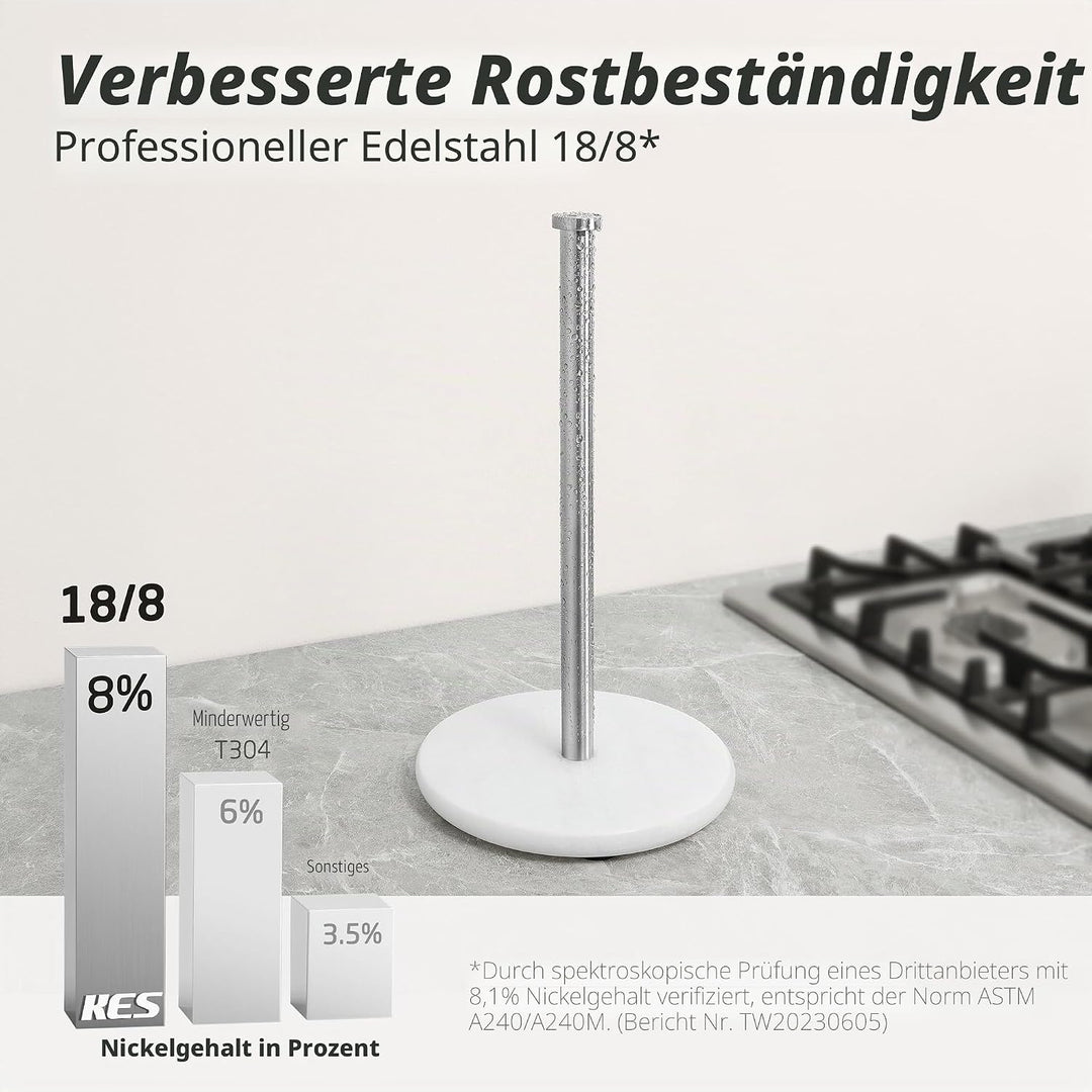 KES Küchenpapierhalter Stehend Papierrollenhalter Papierhalter Küchenrollenhalter Edelstahl SUS304 K