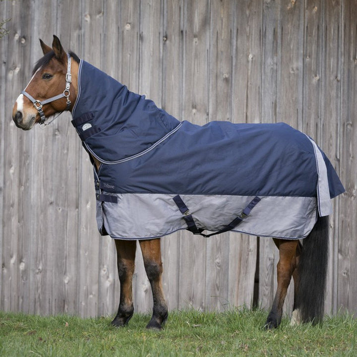 Equit'M Unisex Turnout Teppich Tyrex 600 D 168 cm 6 ft/6-Inch/198 cm marineblau/grau, 6 ft/6-Inch/19