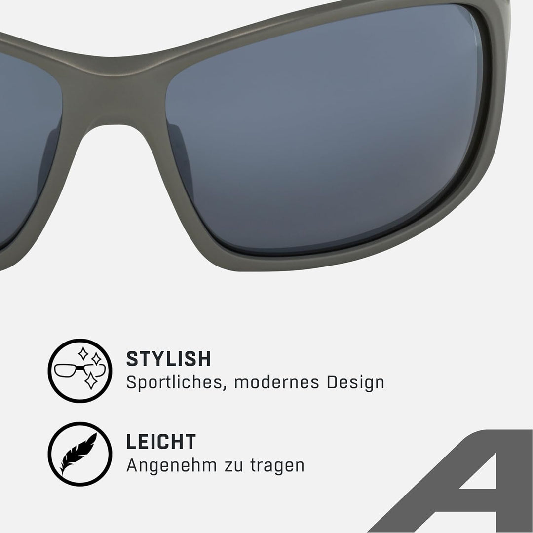 ALPINA LYRON - Verspiegelte und Bruchsichere Sport- & Fahrradbrille Mit 100% UV-Schutz Für Erwachsen