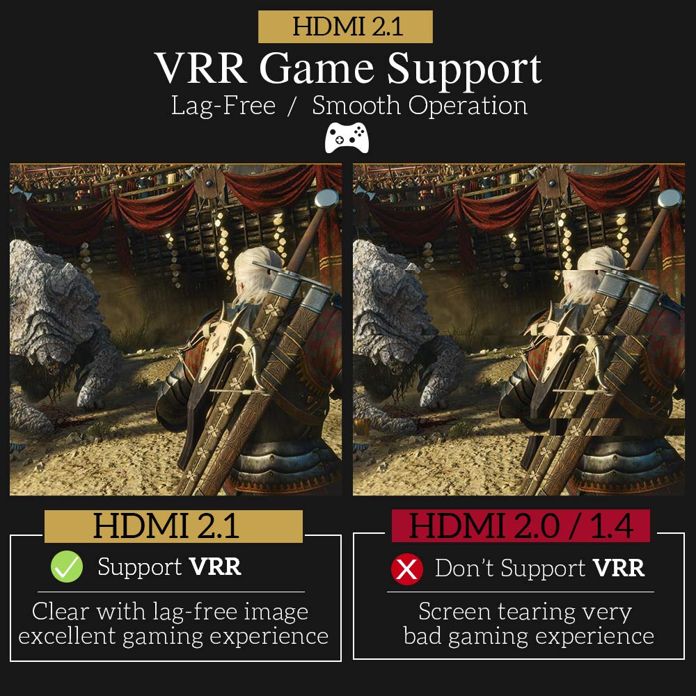 phoossno Gen 2 zertifiziertes 8K Glasfaser HDMI 2.1 Kabel Ultra High Speed HDMI Kabel 48Gbps 50ft 15