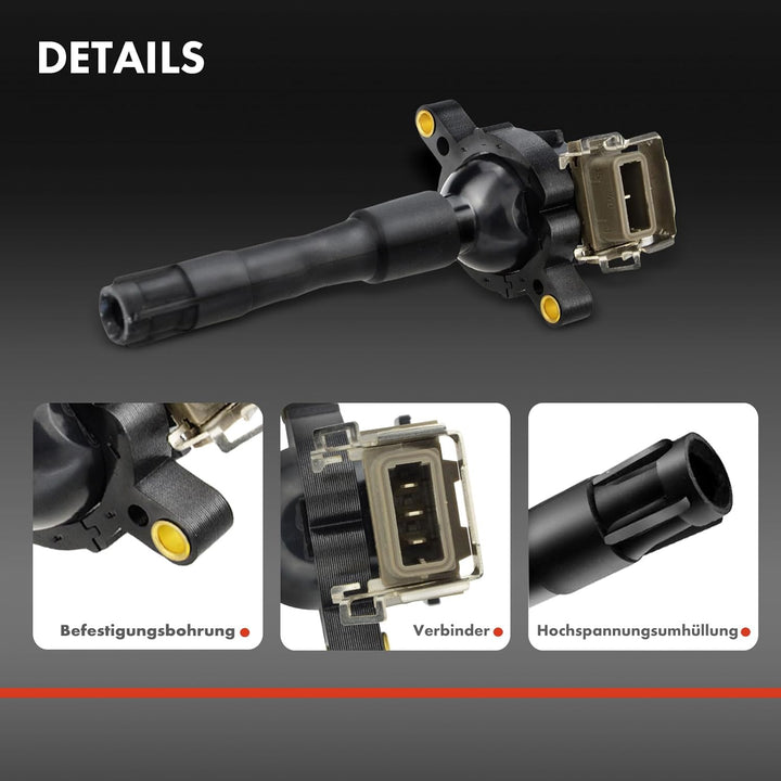6x Zündspule Zündmodul für 3er 5er 7er E36 E39 E46 8er Z3 Z8 R-a-n-g-e R-o-v-e-r III ZS ZT 75 1993-2