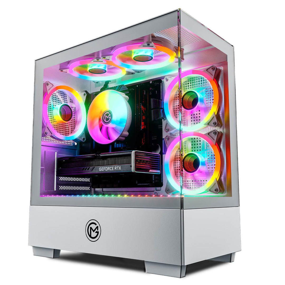 GameMachines Evolv Snow Edition - Gaming PC - AMD Ryzen 7 5700X - GeForce RTX 5060Ti 16GB - 1TB SSD