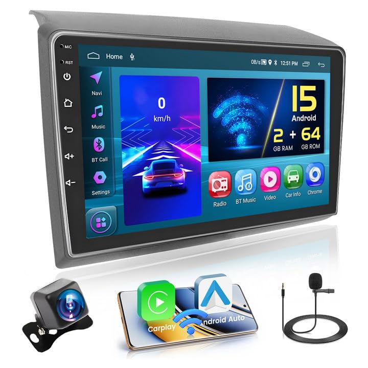 Hikity 2+64G Android 15 Autoradio für FIAT DUCATO 2010/Citroen Jumper/Peugeot Boxer Radio Wireless C