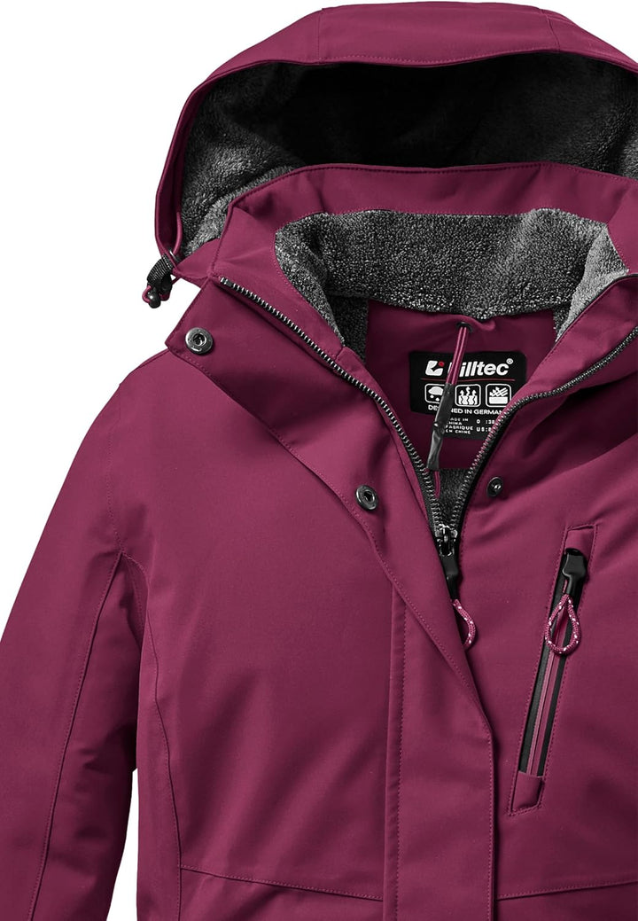 Killtec Damen Outdoorjacke Funktionsjacke mit abzippbarer Kapuze KOW 140 WMN Jckt wasserdicht, Windd