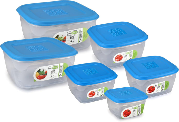 GioStyle luftdicht, quadratisch, Blau – Container 4.0 L