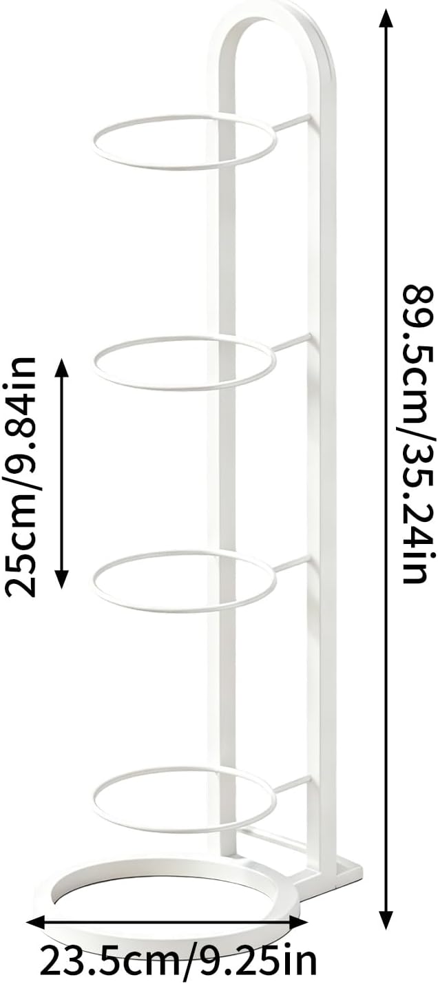 4 Stufiger Ballständer, Vertical Ball Aufbewahrung, Metall Ballhalterung Stehend, Ballhalterung Steh