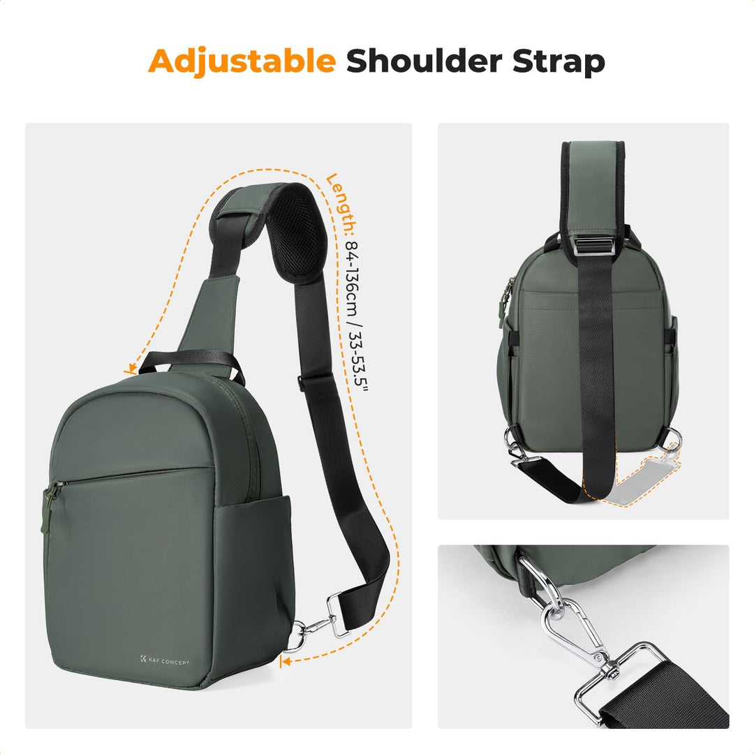 K&F CONCEPT Kameratasche, Kamera Sling Tasche Schultertasche Fotorucksack Klein, Wasserdichter Kamer