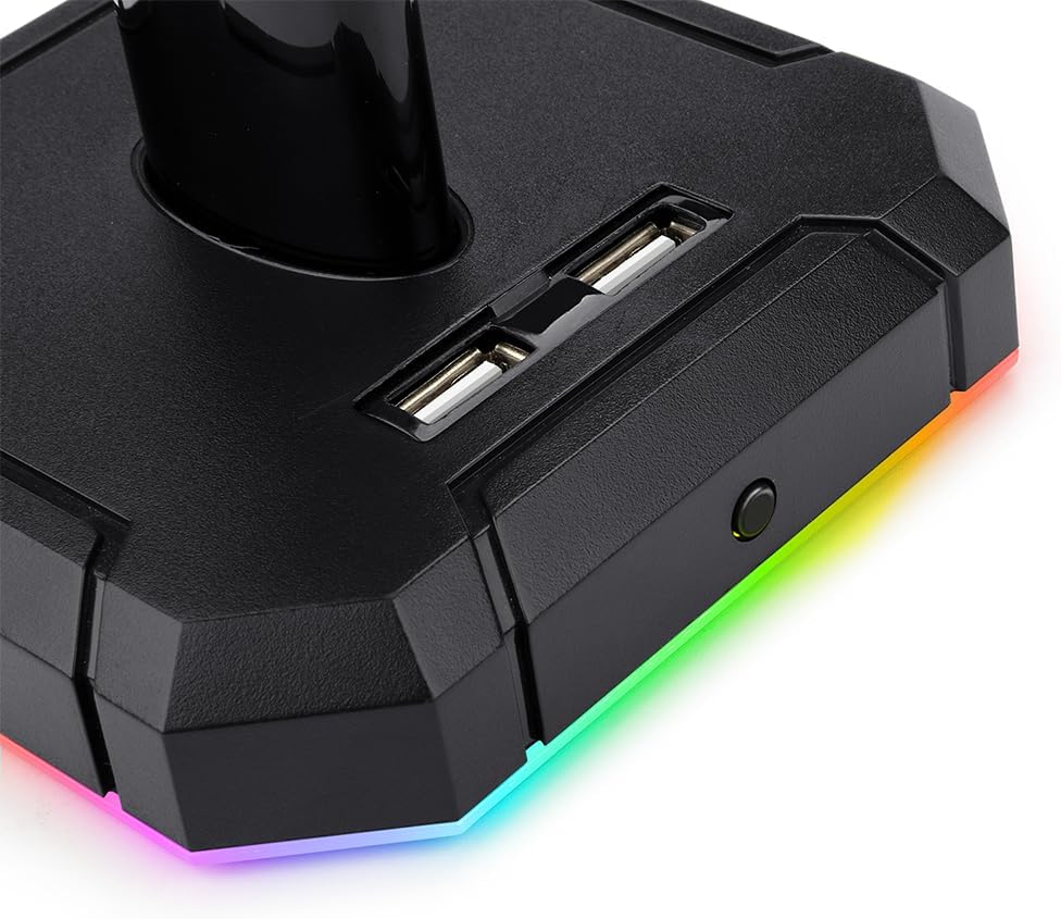 REDRAGON Scepter-Pro (HA300) Kopfhörer-Halterung mit RGB-Beleuchtung mit 4 USB-Anschlüssen