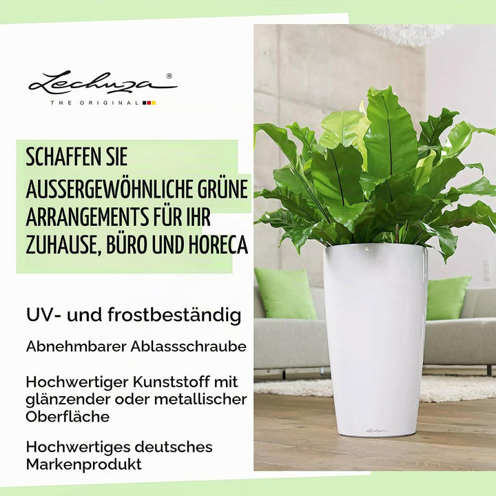 LECHUZA RONDO Premium 32 anthrazit metallic 15783 32x32x56 cm Anthrazit Metallic, 32x32x56 cm Anthra