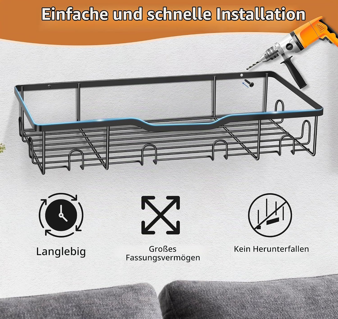 KEETDY Hutständer aus Metall für Baseballkappen, Wand-Hut-Organizer, passend für 20 Kappen, 2 Packun