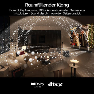 LG DS80TR 5.1.3 Dolby Atmos Soundbar (580W) mit kabellosem Subwoofer & Rücklautsprechern (Wow Cast,