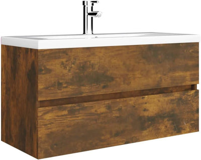 homiuse 90x38.5x45 cm Waschbeckenschrank mit Schublade Badezimmerschrank Badezimmer Möbel Waschbecke