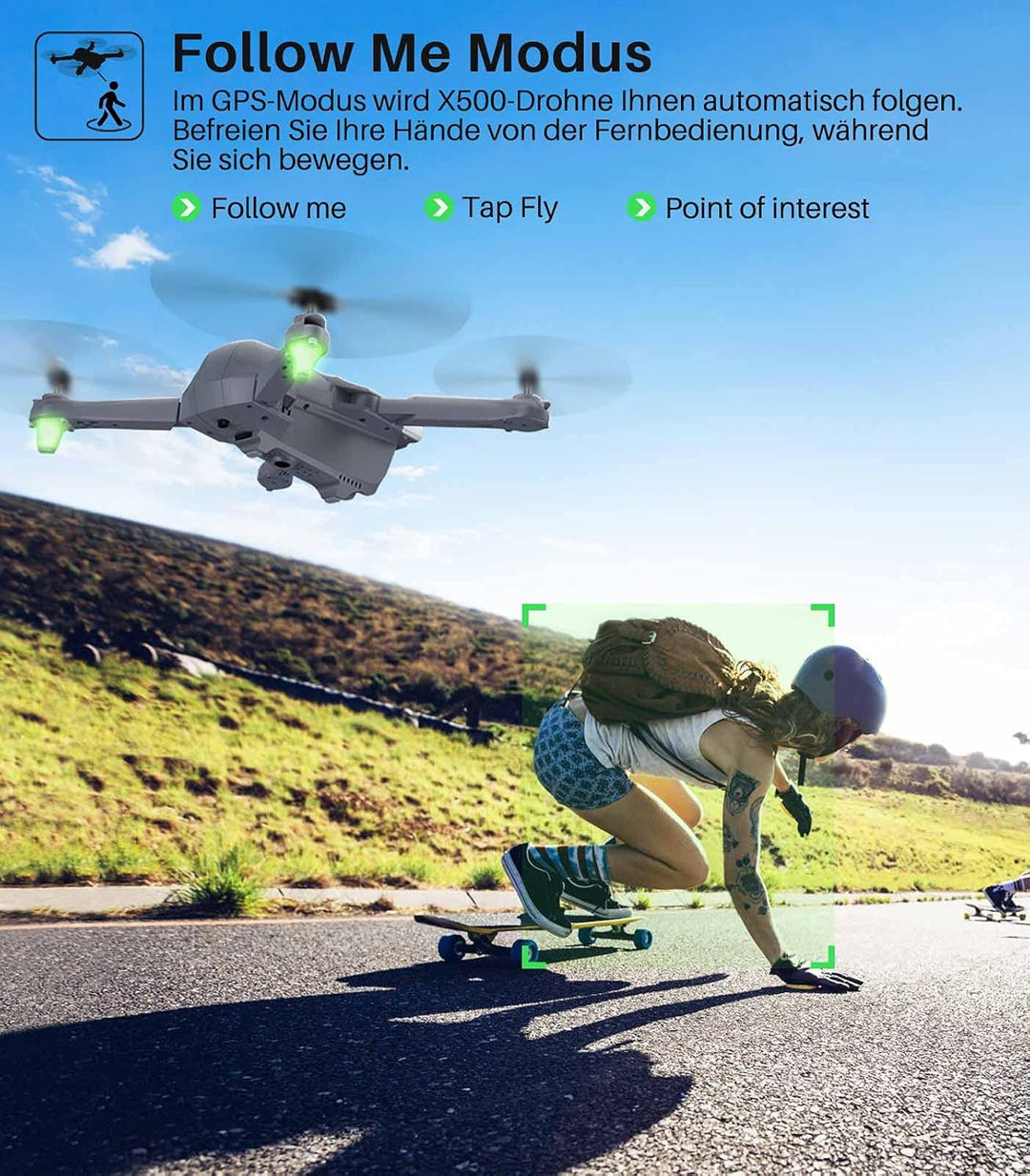 SYMA RC Drohne mit Kamera 4K HD faltbar FPV Quadrocopter ferngesteuert Flugzeug GPS WiFi Return Home