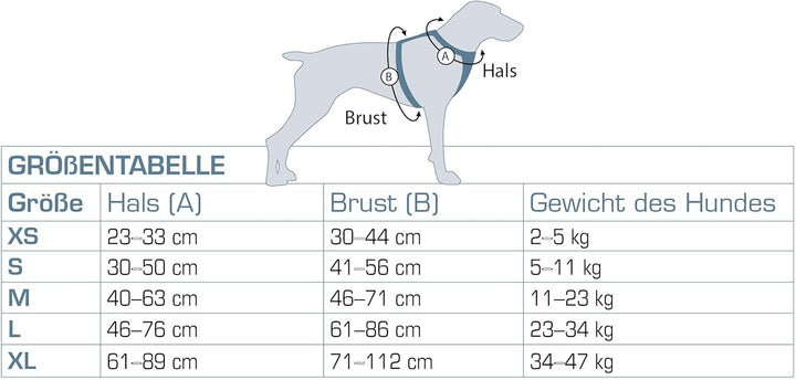 Kurgo Journey Air Hundegeschirr, Mit gepolstertem Brustteil und Rückgriff, Für Hunde von 11-23 kg, G