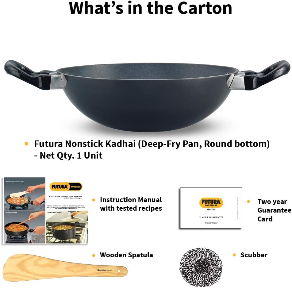 Futura Non-Stick Deep-Fry Pan (Kadhai) 1.5 LITRE