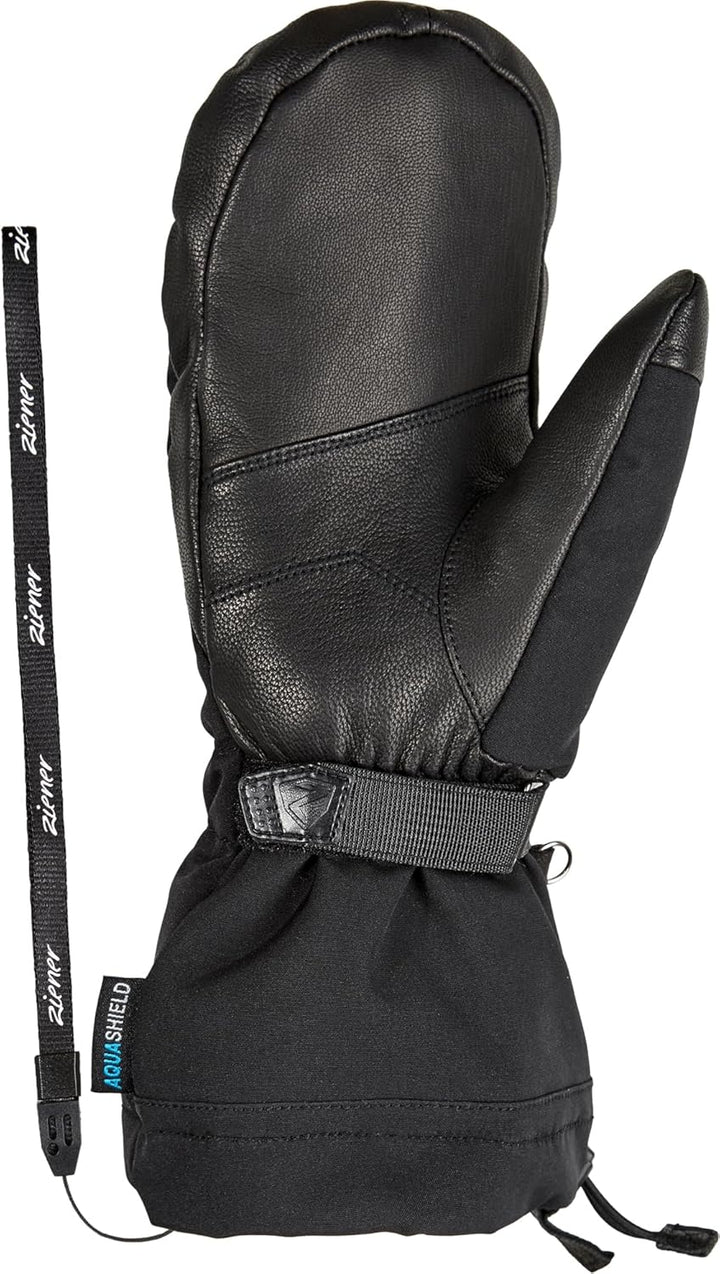 Ziener Damen Kilati Ski-Fäustling/Wintersport | wasserdicht, Wolle, Freeride 7.5 Schwarz, 7.5 Schwar
