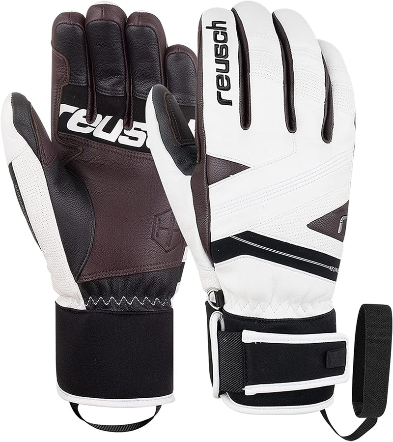 Reusch Herren Henrik Kristoffersen extra Warmer, winddichter und atmungsaktiver Skihandschuh 10 Weis