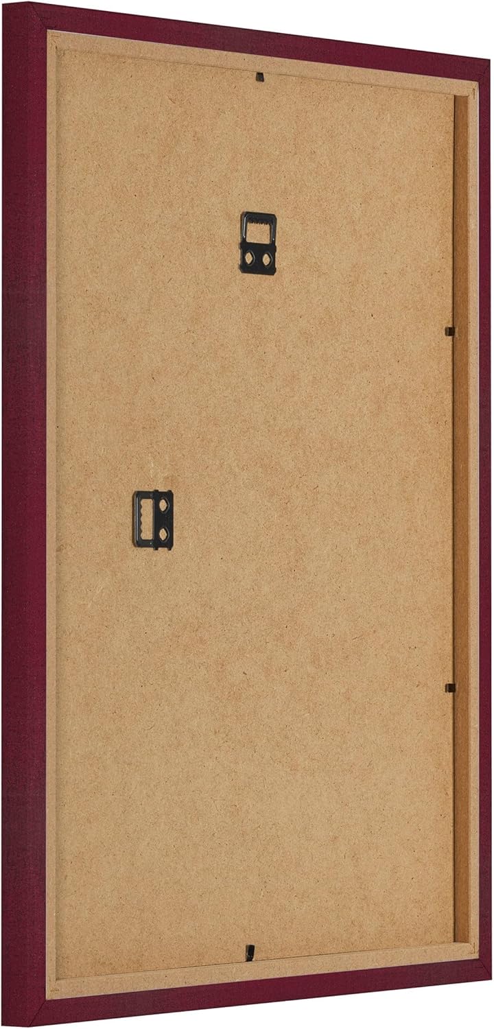 yd. Your Decoration - Bilderrahmen 75x100 cm - Weinrot Gewischt - Bilderrahmen aus MDF mit Acrylglas